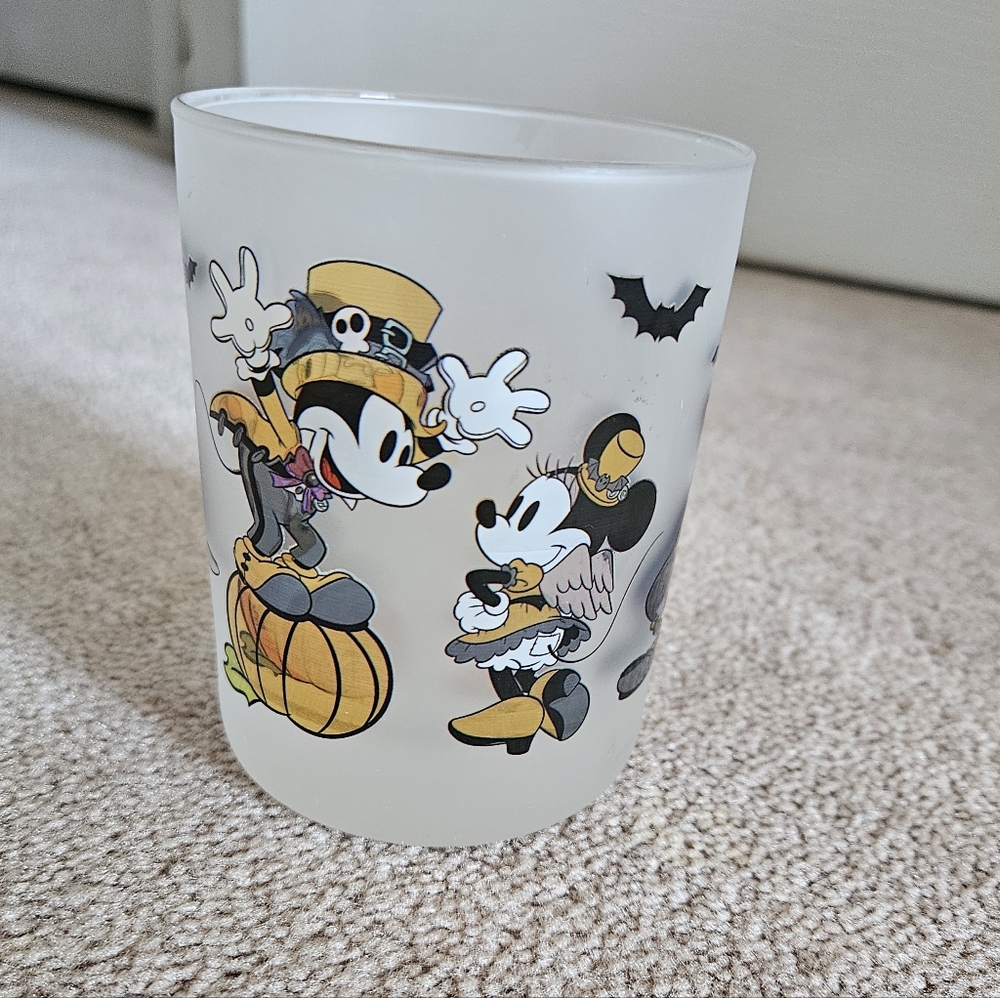 Disney Halloween Frosted Glass